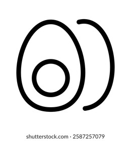 Egg Icon Vector Symbol Design Illustration