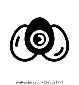 Ilustração de design de símbolo de vetor de ícone de ovo