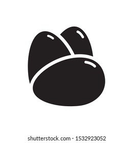 egg icon vector symbol template