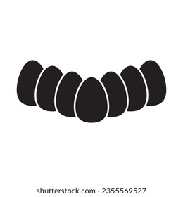diseño del logotipo de la ilustración de la plantilla del vector de iconos de huevo