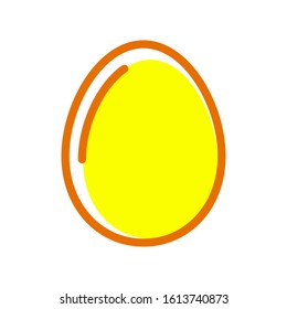 Egg icon vector in trendy style design