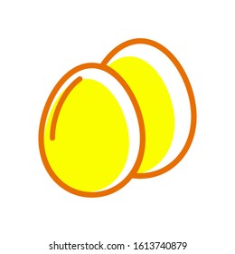 Egg icon vector in trendy style design