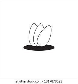 Egg icon vector in trendy style design