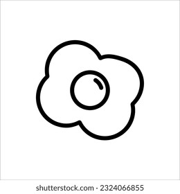 Egg Icon Vector for web design, UI,and App. Isolated on white background.