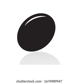 Egg icon vector in white background