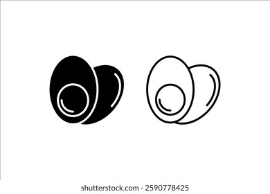 Egg icon vector.vector illustration, pictogram isolated on white background. color editable