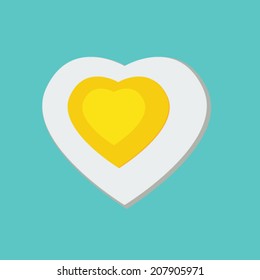 egg icon for web flat design 