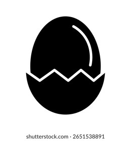  egg icon white on background