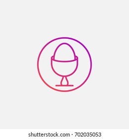 Egg icon.gradient illustration isolated vector sign symbol