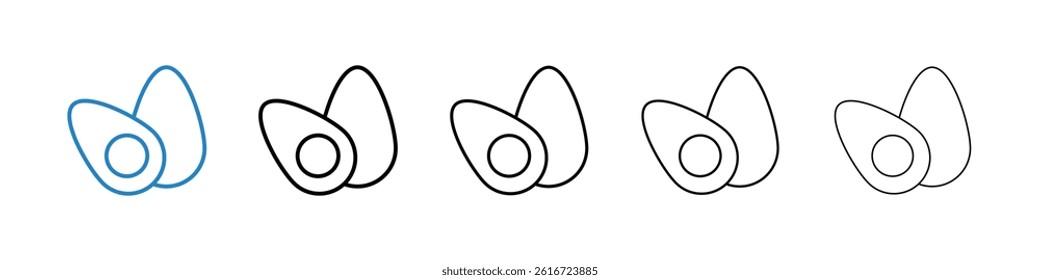 Egg icons collection vectors for web ui