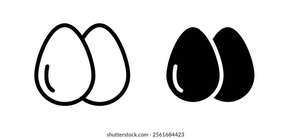 Egg icons for web ui designs