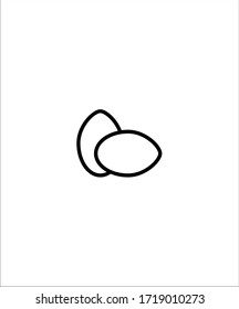 icono de huevo,icono de la mejor línea vectorial.