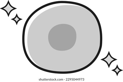 Egg illustration (black and white)