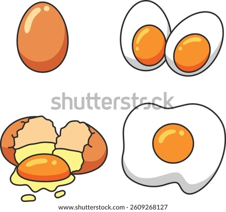 egg illustration isolated on white bacground