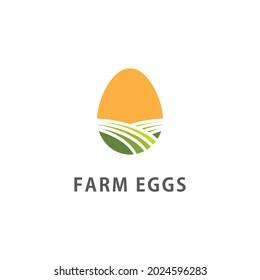Egg illustration logo vector flat design