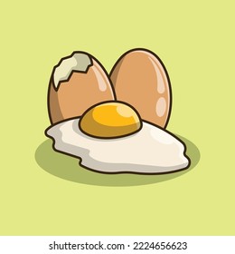 egg illustration simple logo icon