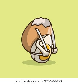 egg illustration simple logo icon