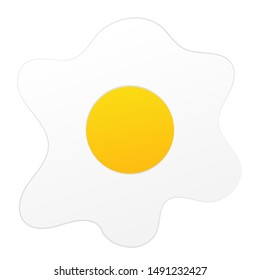 Egg illustration symbol isolated on white bacgkround EPS 10 vector