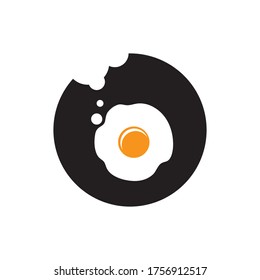Egg illustration vector flat design template