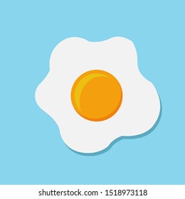 Egg, illustration, vector on white background.
