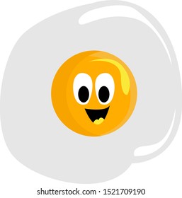 Egg, illustration, vector on white background.