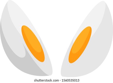 Huevo, ilustración, vector sobre fondo blanco.