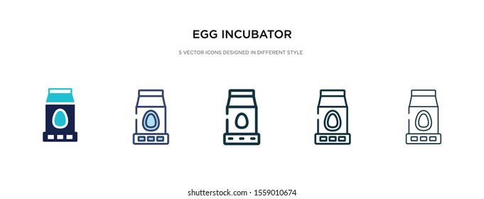 egg incubator icon in different style vector illustration. two colored and black egg incubator vector icons designed in filled, outline, line and stroke style can be used for web, mobile, ui