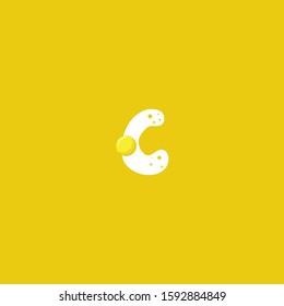 Egg with initial letter C concepts logo design graphic unique modern illustration template