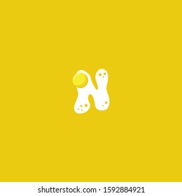Egg with initial letter N concepts logo design graphic unique modern illustration template