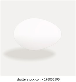 Egg isolated on a gray background