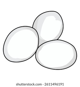 Egg isolated on a white background