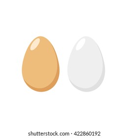 Egg isolated on white background, vector illustration, icon