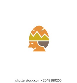 Egg king logo design combination.