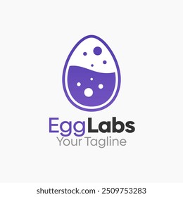 Design-Vorlage für Egg Labs Logo. Gut für Unternehmen, Agentur, Gemeinschaft und Organisation