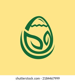 Egg Leaf Creative Logo Design
