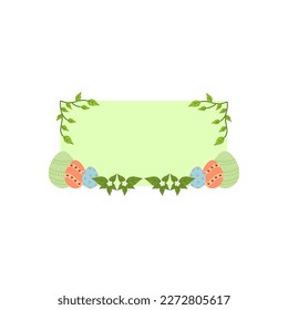 egg leaf ornaments vector design 