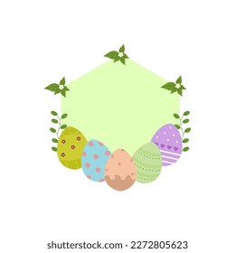 diseño vectorial de ornamentos de hojas de huevo 