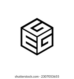 Diseño del logotipo de la letra EGG en la ilustración. Logo vector, diseños de caligrafía para logotipo, afiche, invitación, etc.