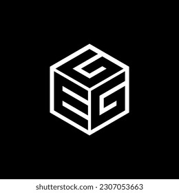EGG letter logo design in illustration. Vector logo, calligraphy designs for logo, Poster, Invitation, etc.