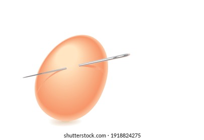 Egg of life Concept. Illustration, shape, line, art, graphic and retro style in vector isolated on background.