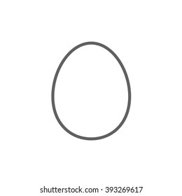Egg line icon.