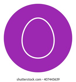 Egg line icon.
