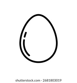 Egg line icon vector illustration