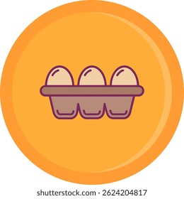Egg Line vector Icon Design