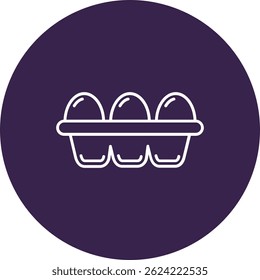 Egg Line vector Icon Design