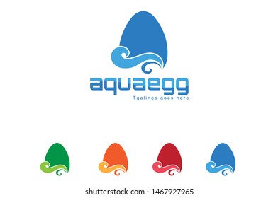 egg logo, aqua logo, logo design, icon. graphics