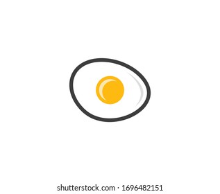 Egg logo cooking food vector icon 