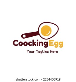Egg Logo Design. Cooking egg logo. Egg Logo Template
