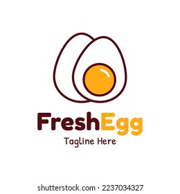 Egg Logo Design. Cooking egg logo. Egg Logo Template