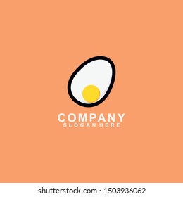 Egg Logo Design. Egg Logo Design Template. Flat Logo. Egg Icon. Modern Design.Vector Illustration